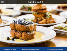 Tablet Screenshot of halfandhalfstl.com